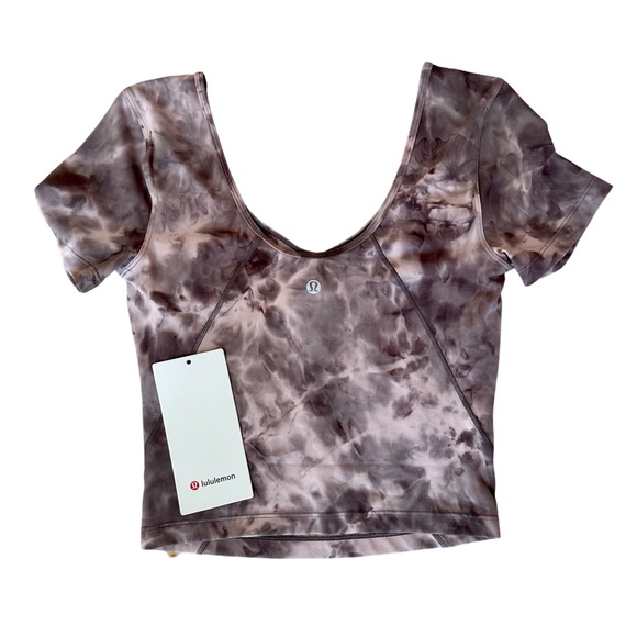 lululemon athletica Tops - LULULEMON Align Tee T-shirt Short Sleeve Diamond Grey NEW WITH TAG